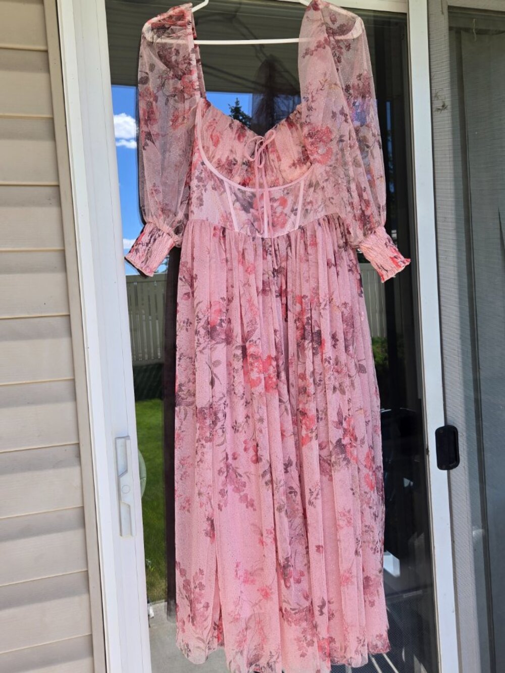 Floral Pink Fairy Cottagecore Dress - Picture 9 of 9